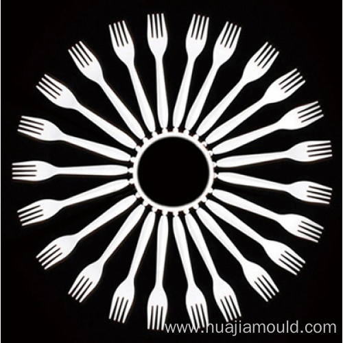 plastic injection tableware fork spoon knife mould make